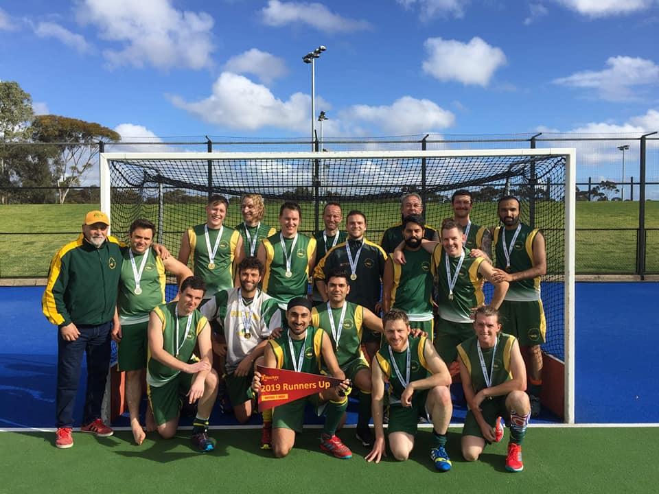 Senior hockey players